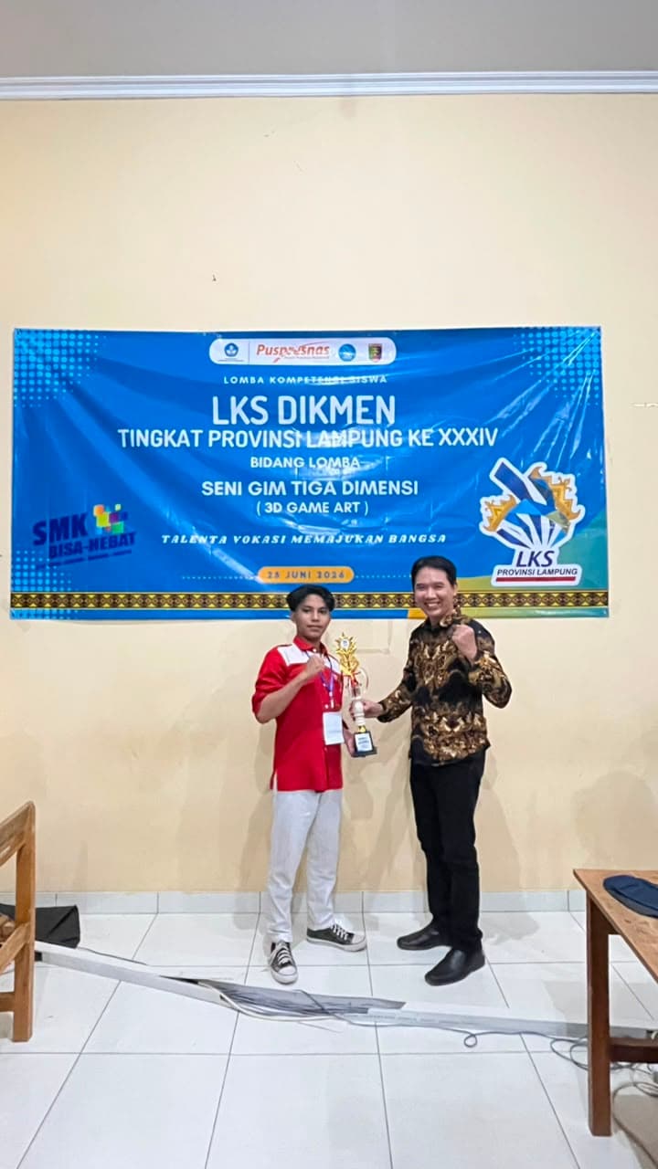 Siswa SMK Telkom Lampung Raih Juara LKS Tingkat Provinsi 2026